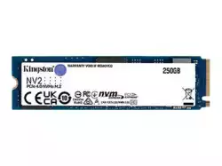 Kingston 250GB NV2 M.2 2280 PCIe 4.0 NVMe SSD, up to 3000/1300MB/s, 80TBW