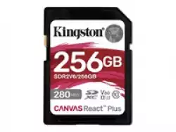 KINGSTON 256GB Canvas React Plus SDXC UHS-II 280R/150W U3 V60 for Full HD/4K