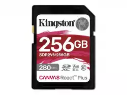 Kingston 256GB SDXC Canvas React Plus SDXC UHS-II 280R/150W U3 V60