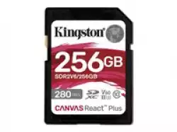 Kingston 256GB SDXC Canvas React Plus SDXC UHS-II 280R/150W U3 V60