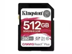 KINGSTON 512GB Canvas React Plus SDXC UHS-II 280R/150W U3 V60 for Full HD/4K