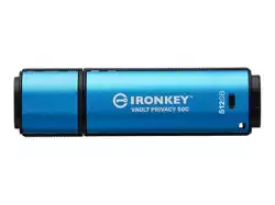 KINGSTON 512GB USB-C IronKey Vault Privacy 50C AES-256 Encrypted FIPS 197
