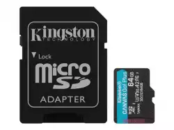 KINGSTON 64GB microSDXC Canvas Go Plus 170R A2 U3 V30 Card ADP