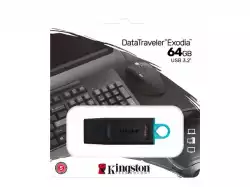 Kingston 64GB USB3.2 Gen 1 DataTraveler Exodia (Black + Teal)