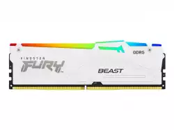 KINGSTON FURY Beast 64GB DIMM 5600MT/s DDR5 CL40 Kit of 2 White RGB XMP                          