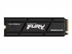 Kingston FURY Renegade 1TB SSD with Heatsink, M.2 2280, PCIe 4.0 NVMe, Read/Write 7300/6000MB/s, Random Read/Write: 900K/1000K IOPS