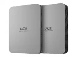 LACIE Mobile Drive HDD USB-C 1TB 2.5inch Moon Silver with USB-C cable
