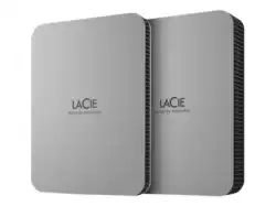 LACIE Mobile Drive HDD USB-C 4TB 2.5inch Moon Silver with USB-C cable
