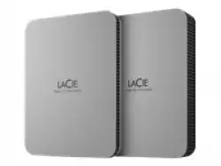 LACIE Mobile Drive HDD USB-C 4TB 2.5inch Moon Silver with USB-C cable