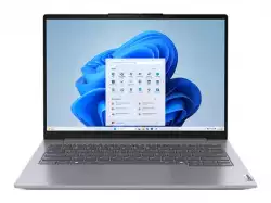 Лаптоп Lenovo ThinkBook 14 G7 AMD Ryzen 5 7535HS (up to 4.55GHz, 16MB), 16GB DDR5-4800, 512GB SSD, 14" WUXGA (1920x1200) IPS AG, AMD Radeon 660M Graphics, 1080p&IR Cam, Backlit KB, 3 cell, WLAN, BT, FPR, Win11Pro, 3Y CCI