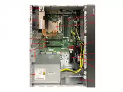 LENOVO ThinkSystem ST50 V2 Xeon E-2324G 4C 3.1GHz 65W 1x16GB 3200MHz UDIMM 2x960GB 5400Pro SATA SSD SW RAID 1x500W PSU noDVD 3YR