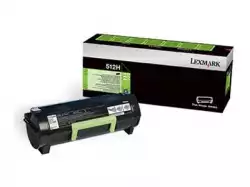 LEXMARK 512H toner cartridge black high yield 5.000 pages 1-pack return program