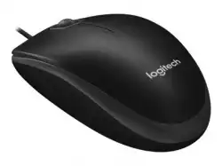 LOGITECH B100 Corded Mouse - BLACK - USB - B2B