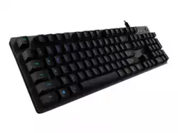 LOGITECH G512 Carbon RGB Mechanical Gaming Keyboard, GX Blue - CARBON - US INT'L - USB - INTNL - G512 CLICKY