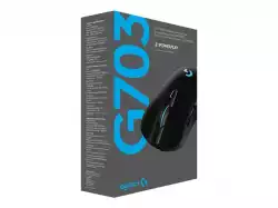 LOGITECH G703 LIGHTSPEED Wireless Gaming Mouse - HERO - BLACK - EER2
