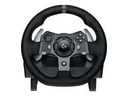Logitech G920 Driving Force Racing Wheel, Xbox One, PC, 900° Rotation, Dual Motor Force Feedback, Adjustable Pedals, Leather