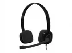 LOGITECH H151 Corded Stereo Headset - BLACK - 3.5 MM