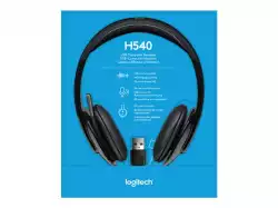 LOGITECH H540 Corded Headset - BLACK - USB