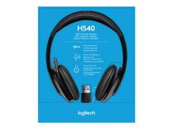 LOGITECH H540 Corded Headset - BLACK - USB