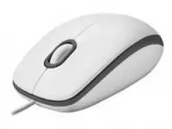 LOGITECH M100 Corded Mouse-WHITE