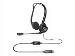 LOGITECH PC960 Corded Stereo Headset BLACK - USB