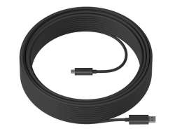 Logitech Strong USB Cable 10m, USB 3.2, Male USB A to Male USB C, Graphite