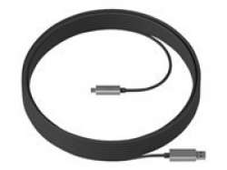 Logitech Strong USB Cable 10m, USB 3.2, Male USB A to Male USB C, Graphite