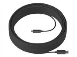 LOGITECH Strong USB cable USB Type A M to 24 pin USB-C M USB 3.2 Gen 2 25 m plenum Active Optical Cable AOC for Room Solution