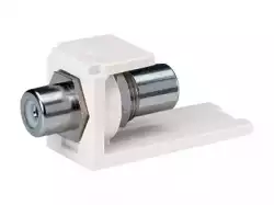 MINI-COM RCA Pass-through Module with white insert