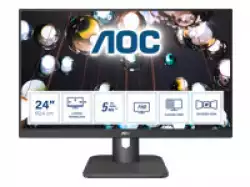 Монитор AOC 24E1Q, 23.8" WLED IPS, 1920x1080@@60Hz, 5ms GtG, 250cd/m2, 1000:1, DCR 20m:1, FlickerFree, Low Blue Light, 2Wx2, Tilt, D-SUB, HDMI, DP