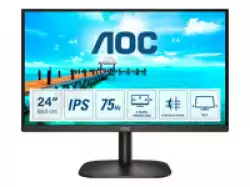 Монитор AOC 24B2XDA 23.8inch IPS WLED FHD 1920x1080 16:9 250nit 75Hz 1000:1 4ms HDMI1.4 VGA DVI Headphone out Black