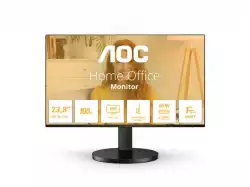 Монитор AOC 24B3CF2, 23.8" IPS WLED, 1920x1080@@100Hz, 4ms GtG, 1ms MPRT, 250cd m/2, 1300:1, 20M:1 DCR, Adaptive Sync, FlickerFree, Low Blue Light., 2Wx2, Tilt, Height Adjust, HDMI, USB hub