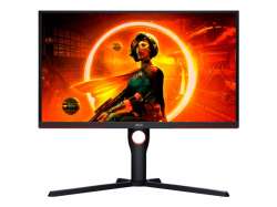 Монитор AOC 25G3ZM/BK, 24.5" VA WLED, 1920x1080@@240Hz, 1ms GtG, 0.5ms MPRT, 300cd m/2, 3000:1, 80M:1 DCR, AdaptiveSync, FlickerFree, Low Blue Light, Tilt, Height Adjust, Pivot, Swivel, 2xHDMI, DP, USB hub