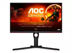 Монитор AOC 25G3ZM/BK, 24.5" VA WLED, 1920x1080@@240Hz, 1ms GtG, 0.5ms MPRT, 300cd m/2, 3000:1, 80M:1 DCR, AdaptiveSync, FlickerFree, Low Blue Light, Tilt, Height Adjust, Pivot, Swivel, 2xHDMI, DP, USB hub