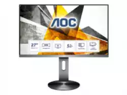 Монитор  AOC 27 16:9 IPS, WLED, 3840x2160 60Hz, 5ms, 350 cd/m2, 1000:1, 178/178, FlickerFree, Frameless, 2xSpeakers, VESA, Height ad
