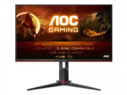 Монитор AOC 27G2U5/BK 27'' WLED Gaming, 75Hz, 1 ms, FreeSync, IPS Panel, 1920x1080, 250cd/m2, 1000:1, 2xHDMI, Displayport, 4xUSB 3.0, Speakers, Height adjustable, Pivot, Swivel, VESA