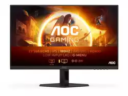 Монитор AOC 27G4XE, 27" IPS WLED, 1920x1080@@180Hz, 1ms GtG, 0.5ms MPRT, 300cd m/2, 1000:1, 80M:1 DCR, Adaptive Sync, FlickerFree, Low Blue Mode, 2Wx2, Tilt, 2xHDMI, DP