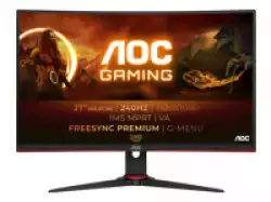 Монитор  AOC 27 Curved 1500 VA WLED 1920x1080 240Hz sRGB Coverage 120 0.5 ms 300 cd/m 178/178 º Antiglare + 3H hard glass R