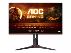 Монитор AOC C27G2ZU/BK 27inch 1920x1080 VA Curved 240Hz MPRT FreeSync Premium USB HUB SPEAKERS 1xDP 2xHDMI VESA 100x100