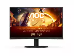 Монитор AOC C27G4ZXE, 27" Curved 1500R, VA, WLED, 1920x1080@@280Hz, 1ms GtG, 0.3ms MPRT, 300cd m/2, 4000:1, 80M:1 DCR, Adaptive Sync, FlickerFree, Low Blue Light, Tilt, 2xHDMI, DP