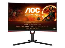Монитор AOC CQ27G3SU/BK 27inch QHD VA 165Hz 4ms 300cd/m2 HDMIx2 DP USB 3.2x4
