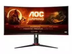 Монитор AOC CU34G2X/BK 34 Curved 1500R 21:9 VA, WLED, 3440x1440 144Hz, 4ms, 1ms, 300cd/m2, 3000:1 (80M:1 dynamic), 178/178, sRGB119 , Fli