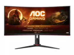 Монитор AOC CU34G2X/BK 34 Curved 1500R 21:9 VA, WLED, 3440x1440 144Hz, 4ms, 1ms, 300cd/m2, 3000:1 (80M:1 dynamic), 178/178, sRGB119 , Fli