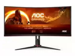 Монитор AOC CU34G2XP/BK, 34" Curved 1500R VA, WLED, 3440x1440@@180Hz, 1ms GtG, 1ms MPRT, 430 cd/m2, 4000:1, 80M:1 DCR, Tilt, Height Adjust, Swivel, 2xHDMI, 2xDP, USB hub