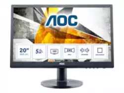 Монитор AOC LED 19.53", 1920x1080@60Hz, 3000:1(CR), 20000000:1(DCR), 7ms, VGA,DVI,2X2W Speakers) Black                          