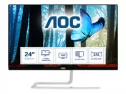 Монитор AOC LED I2481FXH (23.8“, 16:9, 1920x1080, 50M:1, 1000:1, 250 cd/m2, 4 ms GTG, 178/178°, VGA, 2xHDMI, Tilt, Vesa) Black, 3y