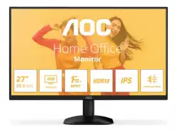 Монитор AOC Q27B35E, 27" IPS WLED, 2560x1440@@75Hz, 4ms GtG, 1ms MPRT, 300cd m/2, 1500:1, 20M:1 DCR, Adaptive Sync, FlickerFree, Low Blue Light, Tilt, HDMI, DP