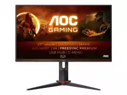 Монитор AOC Q27G2U/BK 27 VA WLED 2560x1440 144Hz sRGB Coverage 121 1 ms 250 cd/m 178/178 º Removable stand VESA 2xHDMI DP USB hub