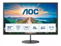 Монитор AOC Q32V4, 31.5" IPS WLED, 2560x1440@@75Hz, 4ms GTG, 250cd/m2, 1000:1, 20M:1 DCR, Adaptive Sync, FlickerFree, Low Blue Light, 2Wx2, Tilt, HDMI, DP