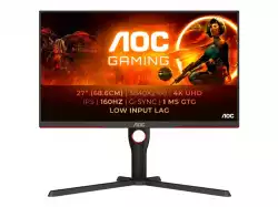 Монитор AOC U27G3X/BK 27inch IPS 4K 160Hz 1ms 400cd/m2 2xDisplayPort 2xHDMI